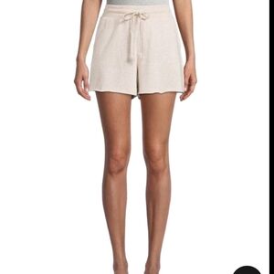 Women's Secret Treasures Sleep Shorts L (12-14)Papyrus Beige Print Sleepwear NWT